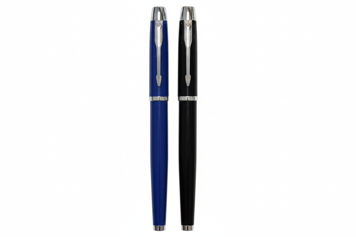 Premium Metal Ball Pen with Custom Logo – Luxury Corporate Gift Pen (Black, Blue)