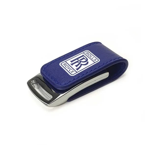 Stylish Leather & Steel USB Flash Drive – Premium Executive USB Storage