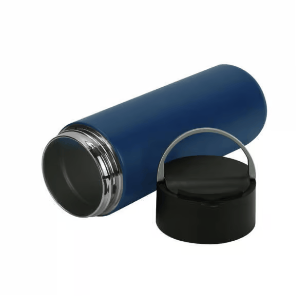 TMI-072 WHT β Double Wall Stainless Steel Bottle with Twist-Off Lid & Phone Holder (600ml)