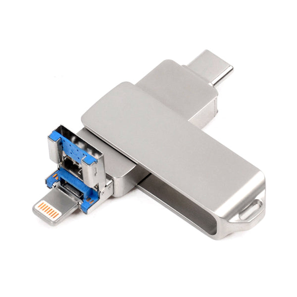AMIF 101 3-in-1 Metal USB Flash Drive – iPhone/Type-C/USB