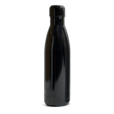Puff Bottle 500ml – Glossy Black Stainless Steel Promotional Bottle