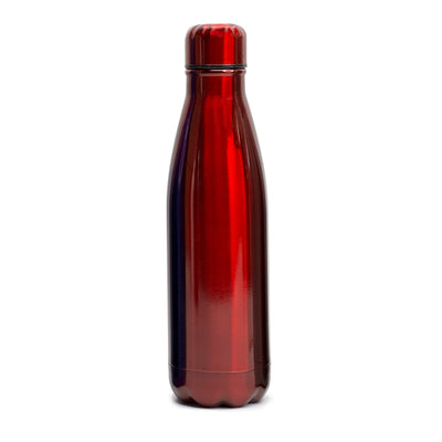 Puff Bottle 500ml – Glossy Red Stainless Steel Promotional Bottle