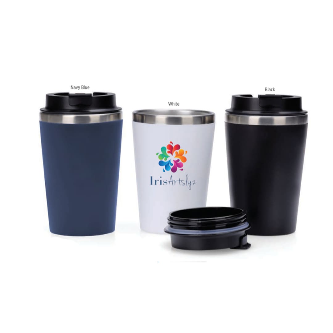MIOSS - Giftology Steel/PP Double Wall Tumbler (350ml - Black)