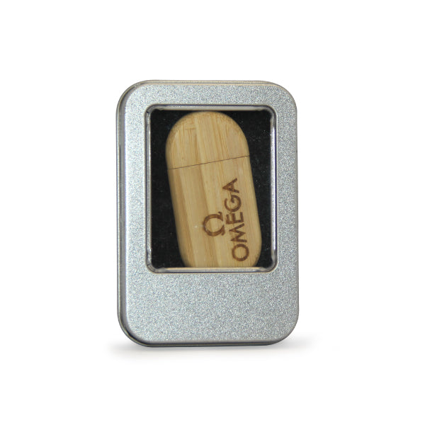Eco-Friendly Bamboo USB Flash Drive with Magnetic Cap – Wooden Executive USB