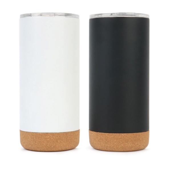 ATMI 26 - Stainless Steel Mug with Cork Bottom 500ML