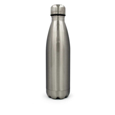 Puff Bottle 500ml – Glossy Silver Stainless Steel Promotional Bottle
