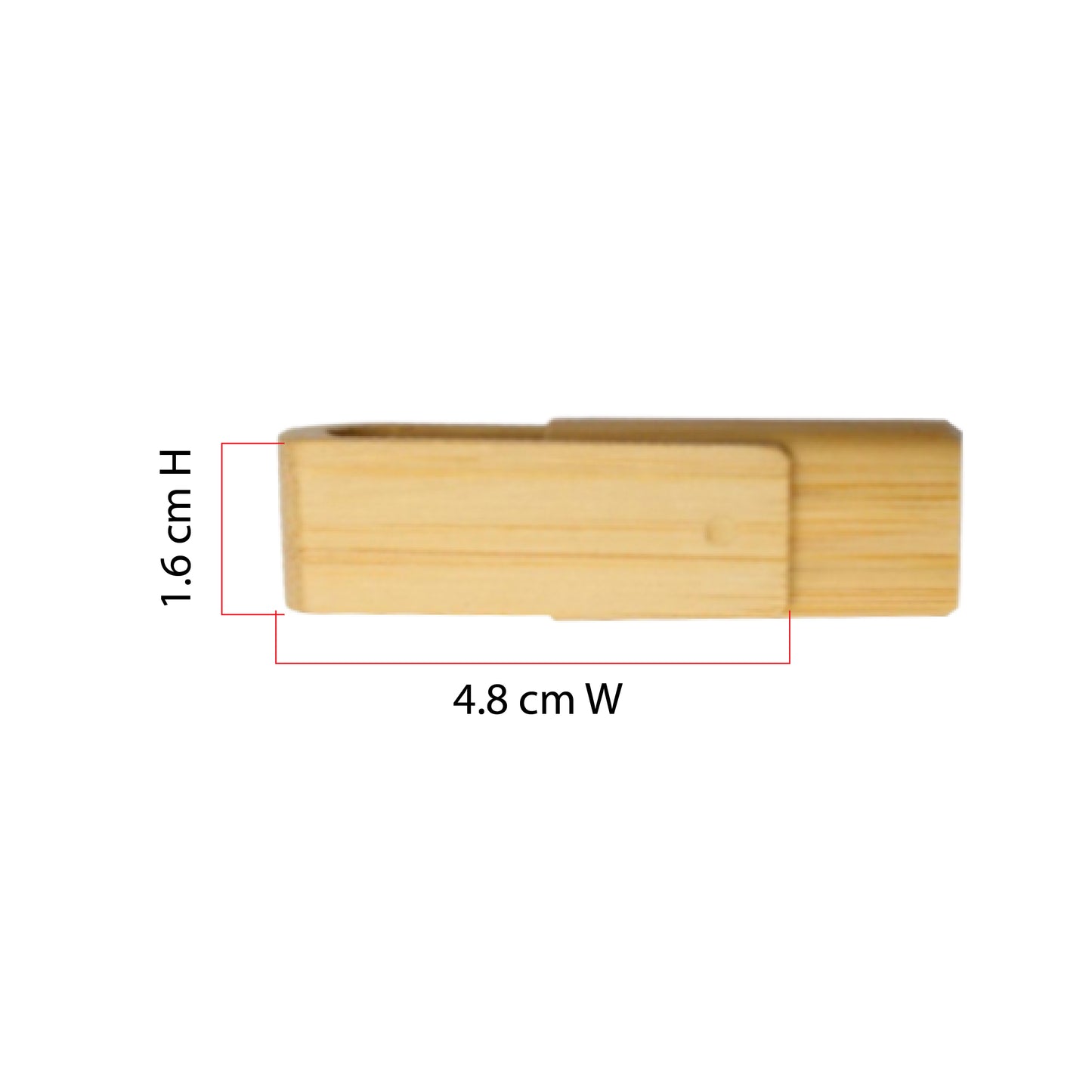 AMIF 095 Wooden Swivel USB Flash Drive – Bamboo Custom
