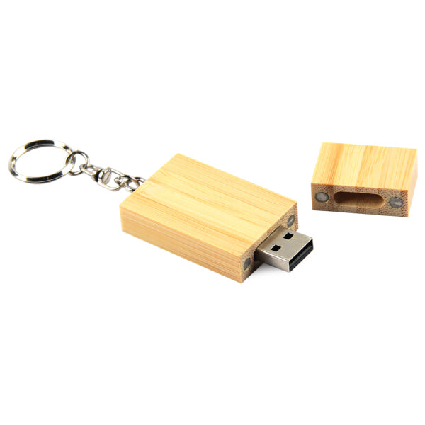 AMIF 033 Wooden USB Flash Drive – Bamboo + Metal