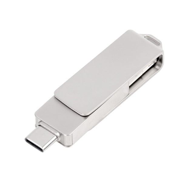 AMIF 096 3-in-1 Metal USB Flash Drive – 360° Swivel