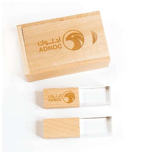 AMIF 102 Wooden Crystal USB Flash Drive