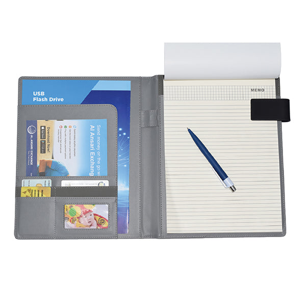 AMIO 09 - A4 Portfolio Office & Business with Multifunction Pouches and Metal Closure