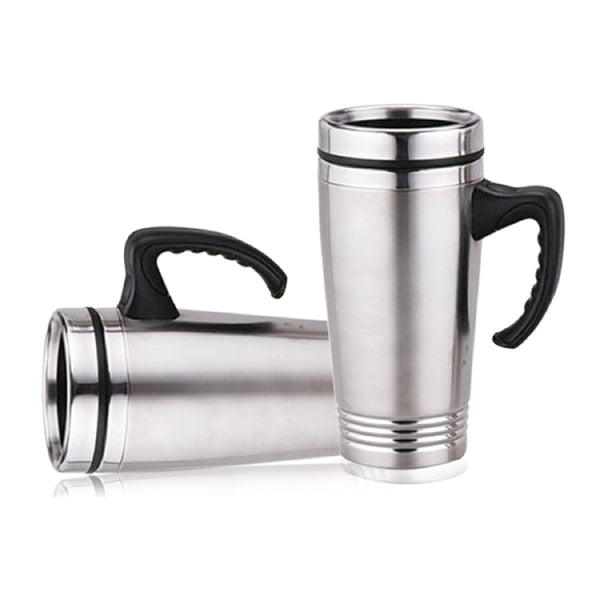 ATMI 12 - Stainless Steel Travel Mug with Handle