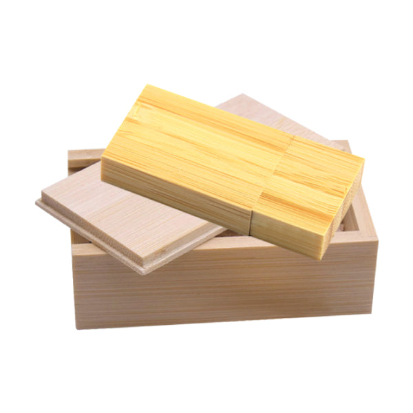 AMIF 033 Wooden USB Flash Drive – Bamboo + Metal