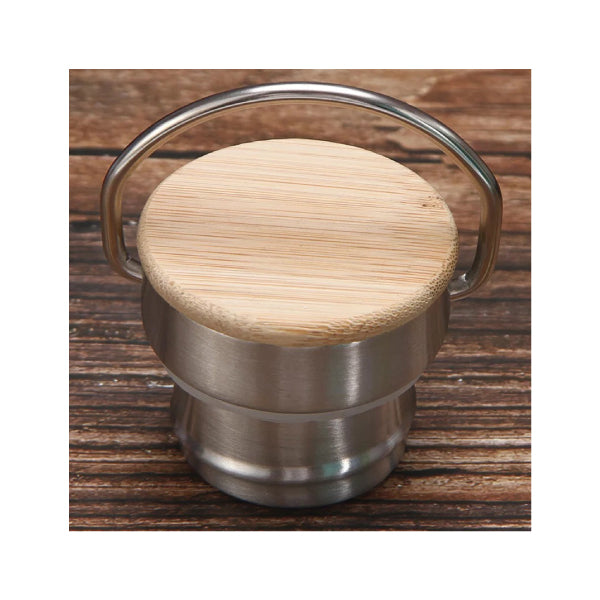 ATMI 16 - Stainless Steel Water Bottle with Bamboo Lid 650ML