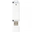 محرك فلاش USB نحيف من البلاستيك والفولاذ - ذاكرة USB ترويجية بيضاء