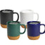 Ceramic Mug with Cork Bottom & Lid (385 ml) – Black