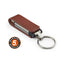 Premium Leather USB Keychain – Executive Metal & Leather Flash Drive