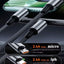 100W 3-in-1 Retractable Fast Charging Cable with Phone Holder – Type-C, Lightning & Micro USB