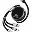100W 3-in-1 Retractable Fast Charging Cable with Phone Holder – Type-C, Lightning & Micro USB
