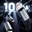 100W 3-in-1 Retractable Fast Charging Cable with Phone Holder – Type-C, Lightning & Micro USB
