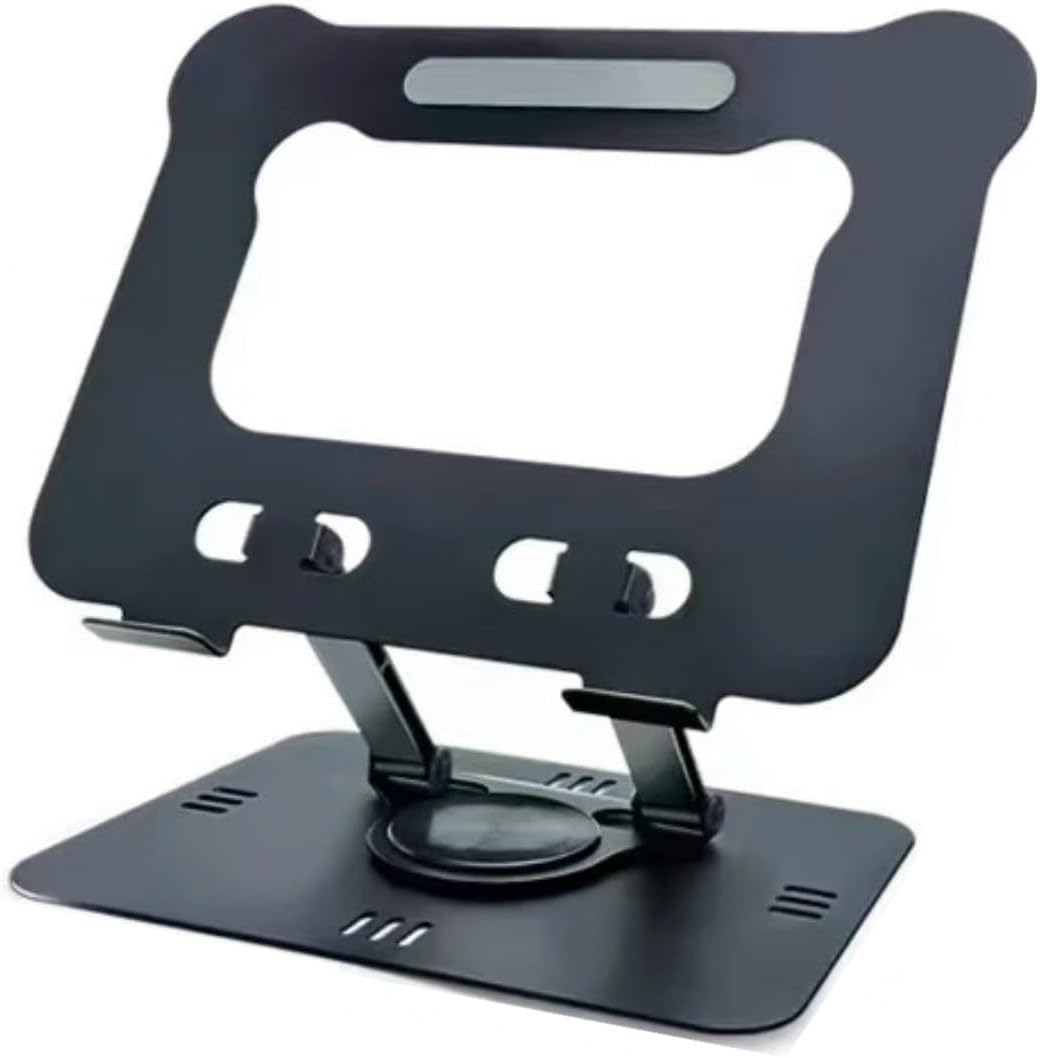 Adjustable Foldable Metal Tablet Stand with 360° Rotation – Premium Desk Holder for iPad & Tablets up to 13”