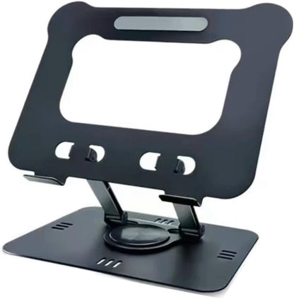 Adjustable Foldable Metal Tablet Stand with 360° Rotation – Premium Desk Holder for iPad & Tablets up to 13”