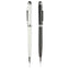 Slim Metal Stylus Pen with Custom Logo – Executive Corporate Gift Pen (Black & White)