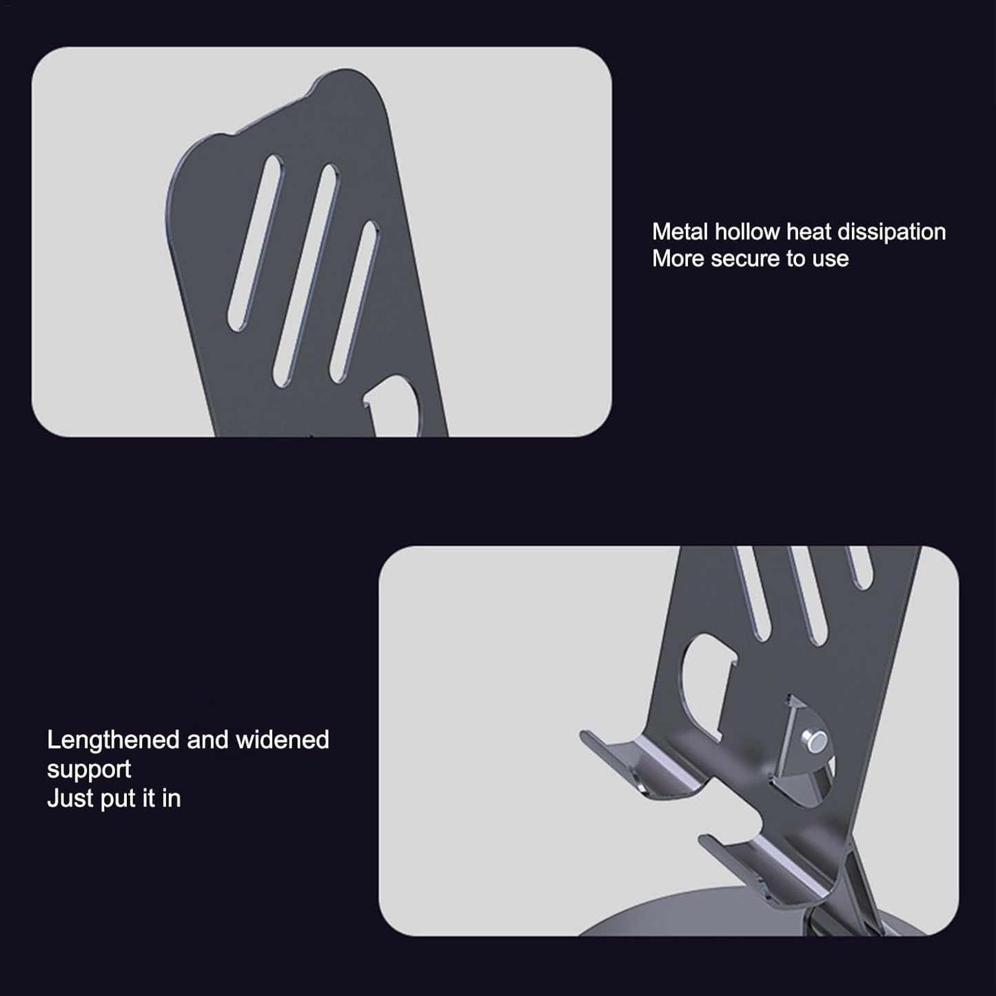 360° Rotating Aluminum Phone & Tablet Stand – Foldable Adjustable Holder for Mobile & Tablets (Premium Corporate Gift)