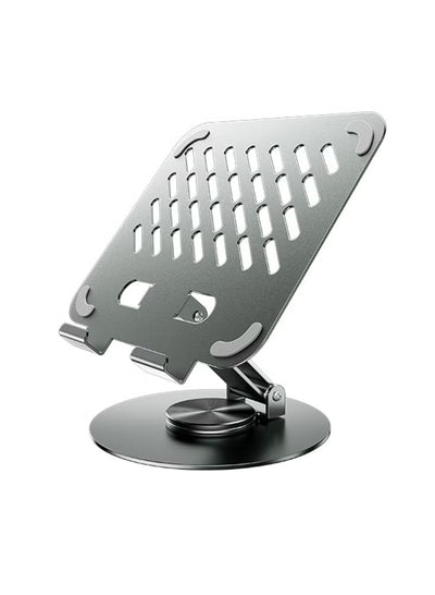Precision Alloy 360° Rotating iPad Holder – Adjustable Steel Stand for iPad (Premium Desk Accessory)