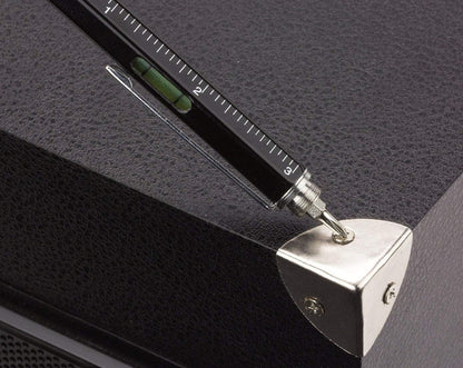 6-in-1 Engineer Metal Multi-Tool Pen with Scale, Stylus & Screwdrivers – (Black)