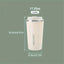 Smart Coffee Tumbler with Temperature Display – White | Premium Corporate Gift