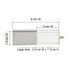 Crystal USB Flash Drive with Steel Cap – Premium Square Crystal Metal USB