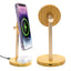 Eco-Friendly Bamboo 2-in-1 Wireless Charging Stand with Light-Up Logo – Premium Corporate Tech Gift