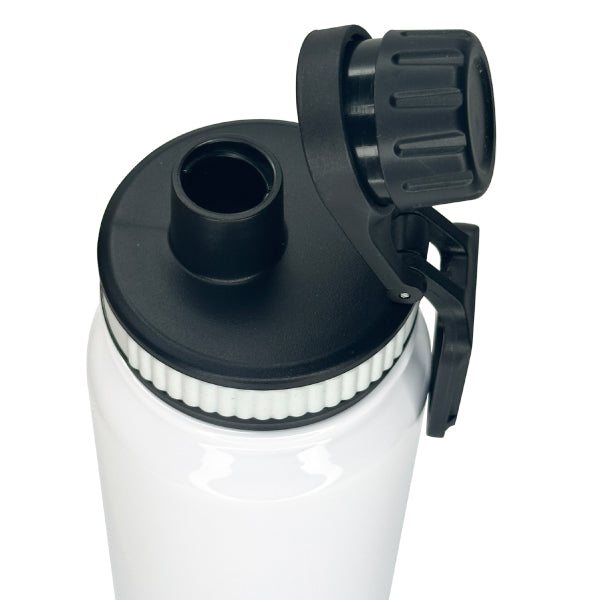 White Gym Water Bottle - 800ml