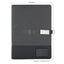 Executive Hi-Tech Organizer with Wireless Charger & Light-up Logo - Black