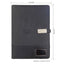 Executive Hi-Tech Organizer with Wireless Charger & Illuminated Logo- Black