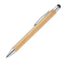 Eco-Friendly Bamboo Metal Pen with Stylus – Sustainable Corporate Gift with Custom Logo (Natural Wood)