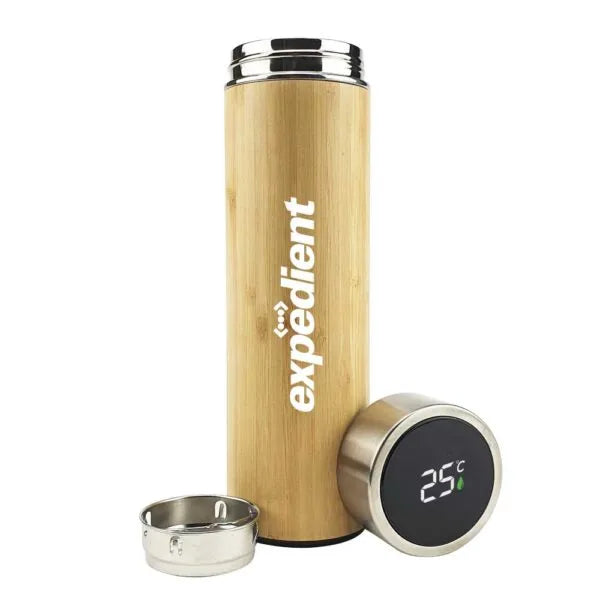 Smart Bottle with Temperature Display – 500 ml - Matte Black