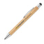 Eco-Friendly Bamboo Metal Pen with Stylus – Sustainable Corporate Gift with Custom Logo (Natural Wood)