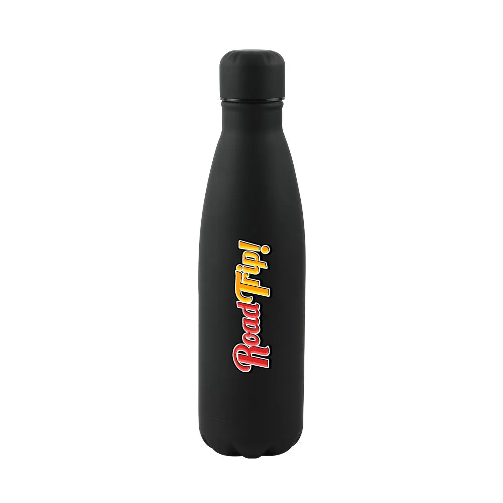 Premium Puff Bottle – Matte Black Stainless Steel (500 ml)