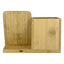 Eco-Friendly Bamboo Pen Holder with Wireless Charger