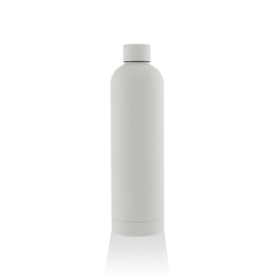 Rubber Coated Stainless Steel Bottle (without hook) – White | 500ml