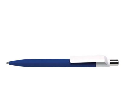 Premium Rubberized Plastic Pen with Custom Logo – Matte Finish Corporate Giveaway Pen (Blue, Black, White)