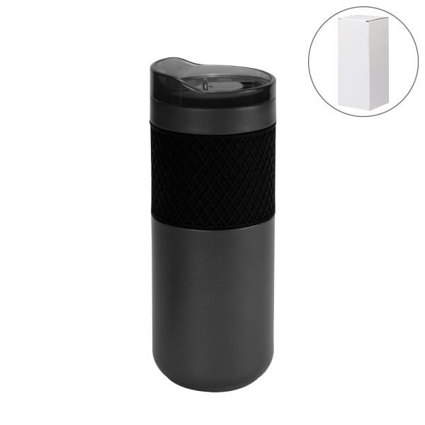 Premium Stainless Steel Tumbler with Rubber Grip – Corporate Drinkware Gift