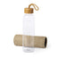 Glass Bottle with Bamboo Cap & Jute Sleeve – 500 ml | Eco-Friendly Corporate Gift