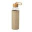Glass Bottle with Bamboo Cap & Jute Sleeve – 500 ml | Eco-Friendly Corporate Gift