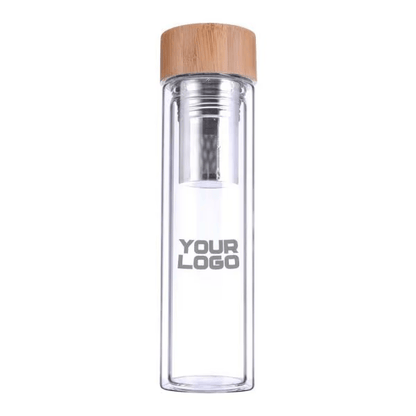 TMI-014 Glass and Bamboo Flask