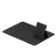 PU Leather Mousepad with Detachable Wireless Charger – 15W Fast Charging Corporate Desk Gift (Black)