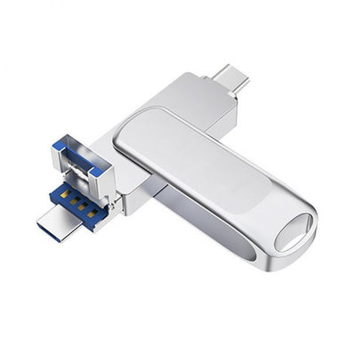 3-in-1 Heavy Metal OTG USB Flash Drive – USB 3.0 & Type-C Dual Interface USB