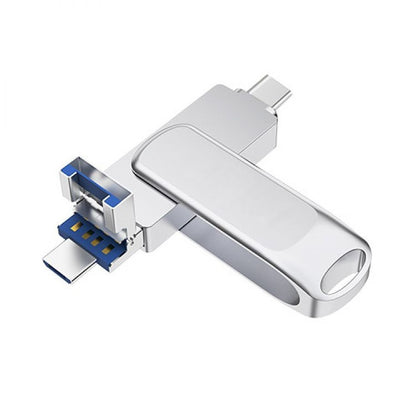 3-in-1 Heavy Metal OTG USB Flash Drive – USB 3.0 & Type-C Dual Interface USB